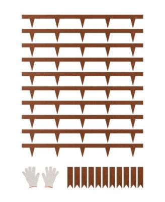 Steel Landscape Edging, 10 Pack, 40 x 4.5 inches, Weather-Resistant Metal for Garden