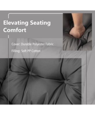 Modern Accent Sofa Chair with Folding Footrest and Side Pocket