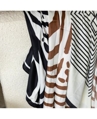 Women's Satin Striped Headscarf