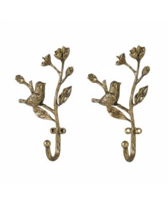 2pcs Metal 3D Mushroom Coat Hooks for Entryway Bathroom Bedroom Farmhouse Decoration