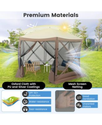 Pop Up Gazebo Screen House Tent with Mesh Netting Walls