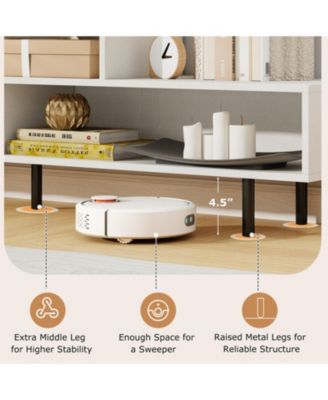 63 in Open Cubby TV Stand with 5-Leg Stability for TVs up to 70