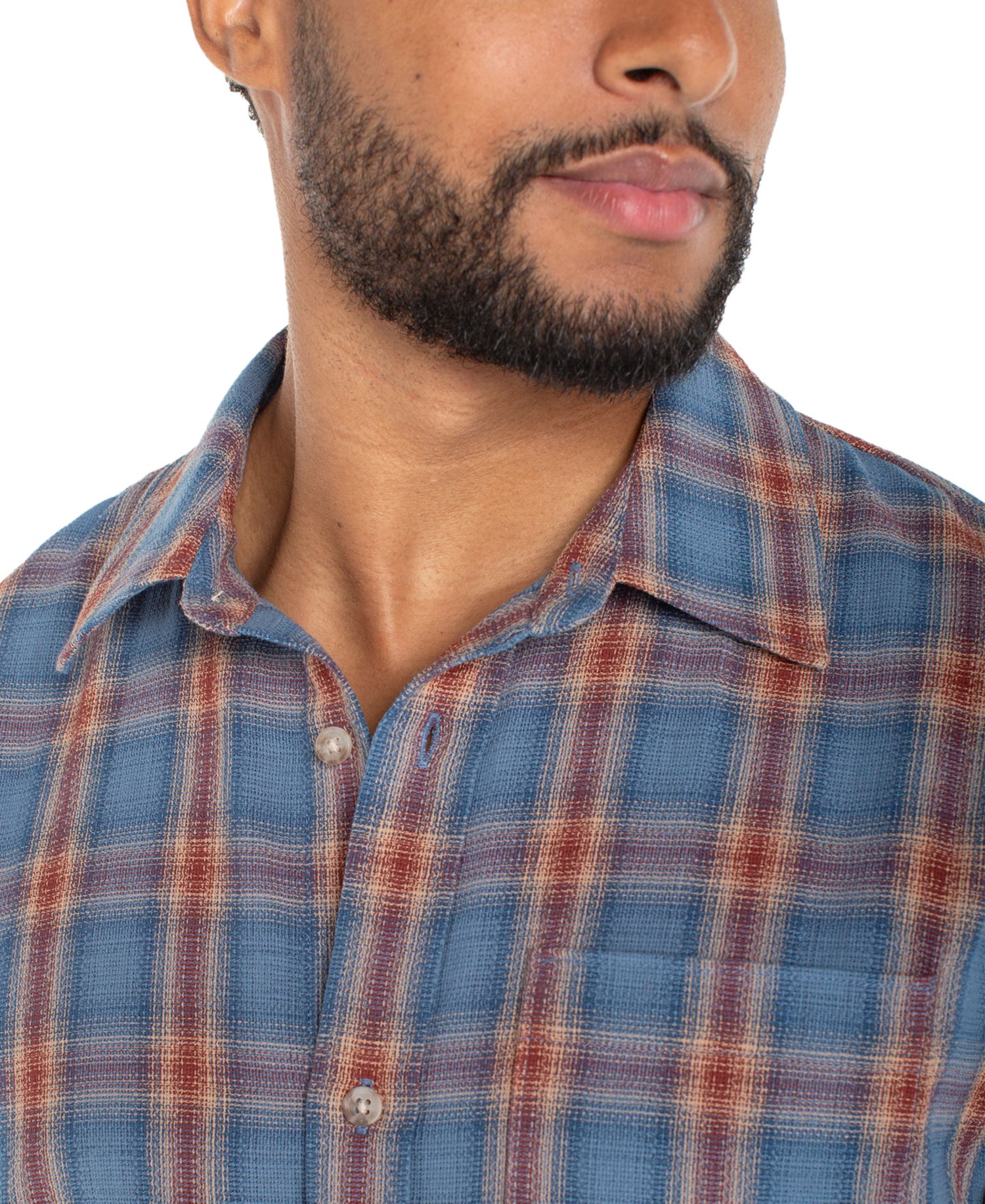 Men's Short-Sleeve Plaid Shirt
