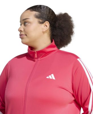 Plus Size Essentials Tricot Three Stripes Track Jacket
