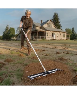 Updated Lawn Leveling Rake, 36" x 10", Stainless Steel for Yard and Golf Course