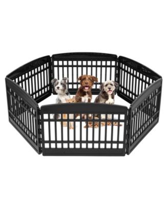 USA Dog Playpen, 6-Panel 24" Pet Playpen, Puppy Playpen, Indoor/Outdoor Dog Pen, 60 x 60 x 24, Foldable, Customizable