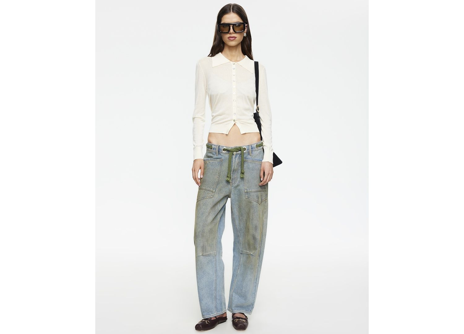 Women's Rush Hour Tie-Front Side Jeans