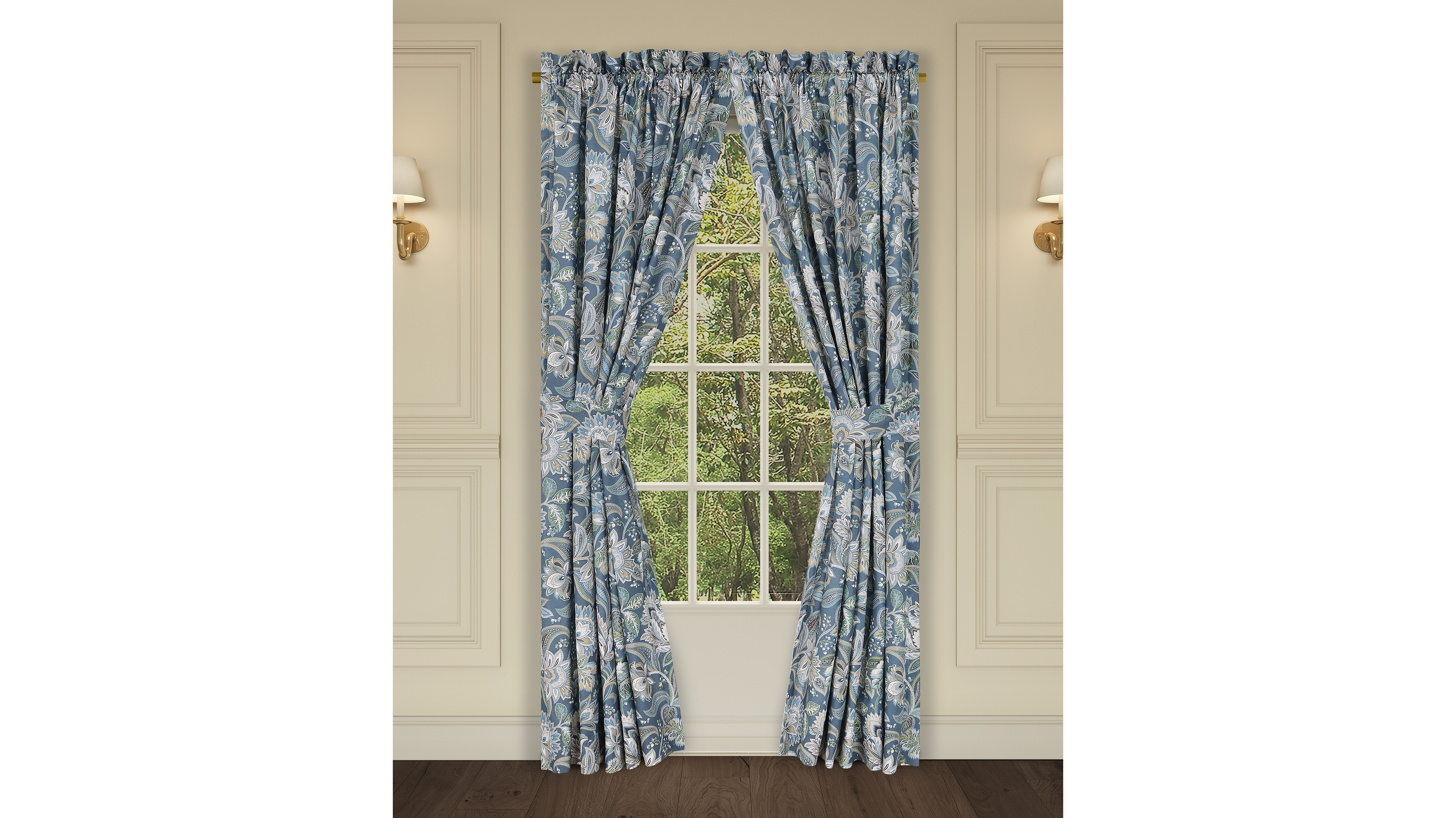 Five Queens Court Michaela Window Panel Pair, 50" x 95"