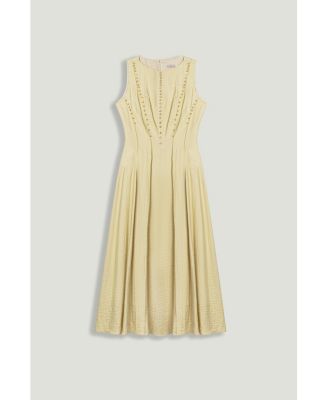 Women's Sleeveless Textured Midi Dress