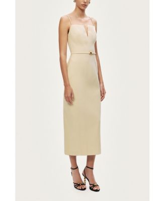 Women's Strappy Belted Midi Dress