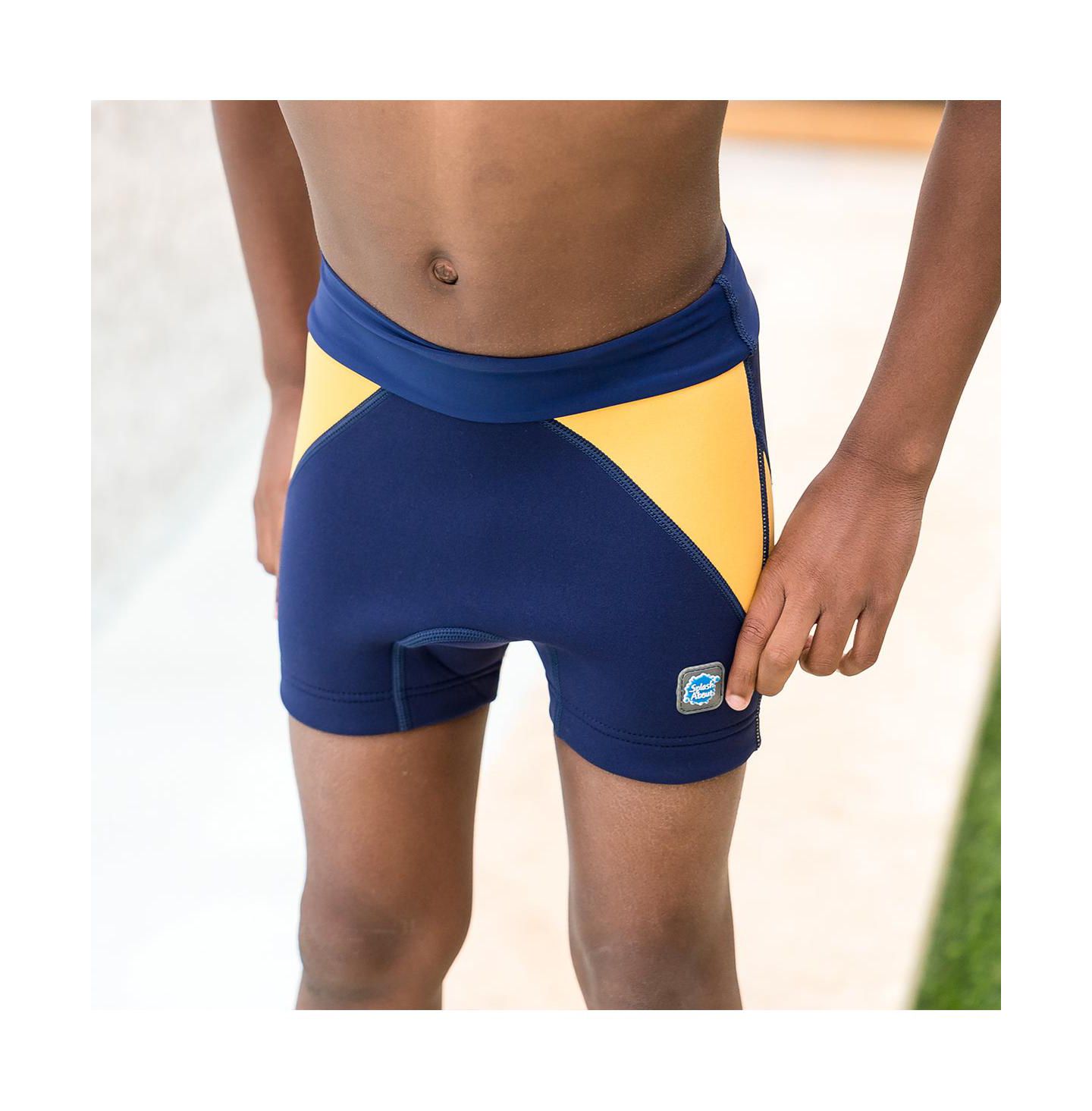 Пляжные шорты Diaper — Splash About, цвет: Тёмно-синий / Жёлтый — фото 3