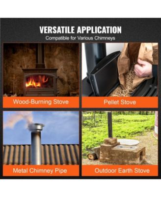 Chimney Cap, 6 Inch, 304 Stainless Steel Round Roof Rain Cap for Insulation