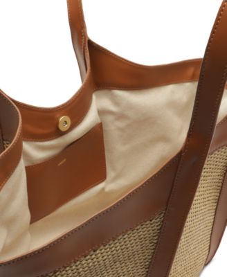 Liana Large Snap Button Shopping Handbag