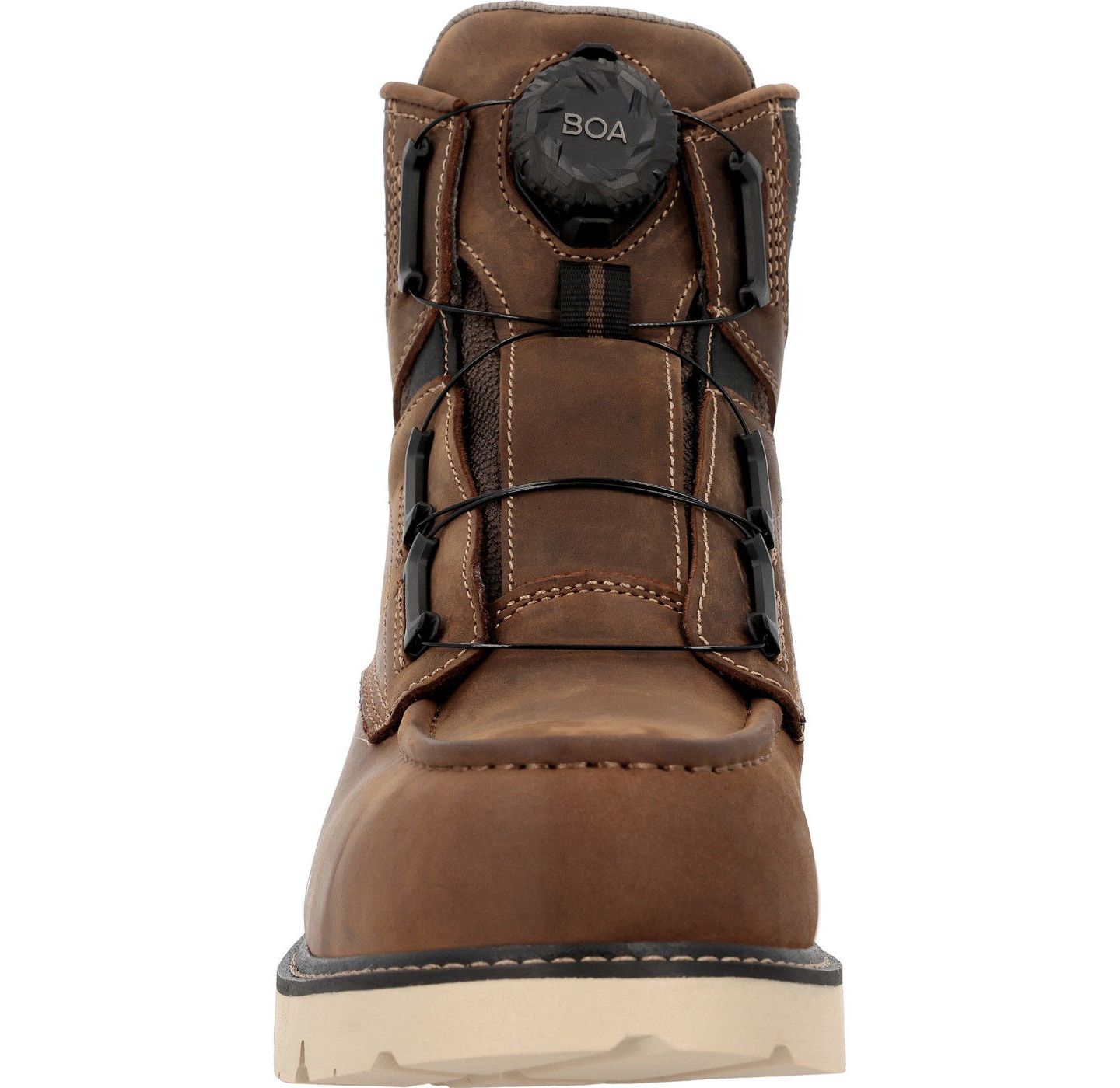 Мужские ботинки GEORGIA BOOT Carbon Flex BOA Waterproof Moc-Toe Work Boot, цвет: Коричневый — фото 3