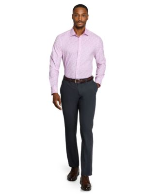 Men's Slim-Fit Performance Stretch Comfort Dress Shirt