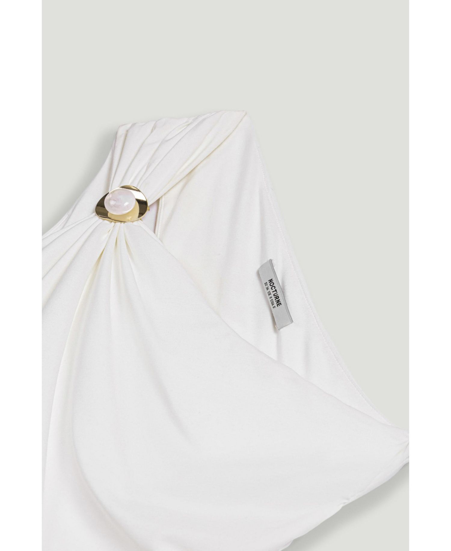 Women's One-Shoulder Contrast Maxi Dress