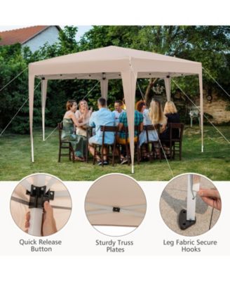 13 x 11.5 ft Hexagon Pop Up Canopy with Height Adjustable Legs