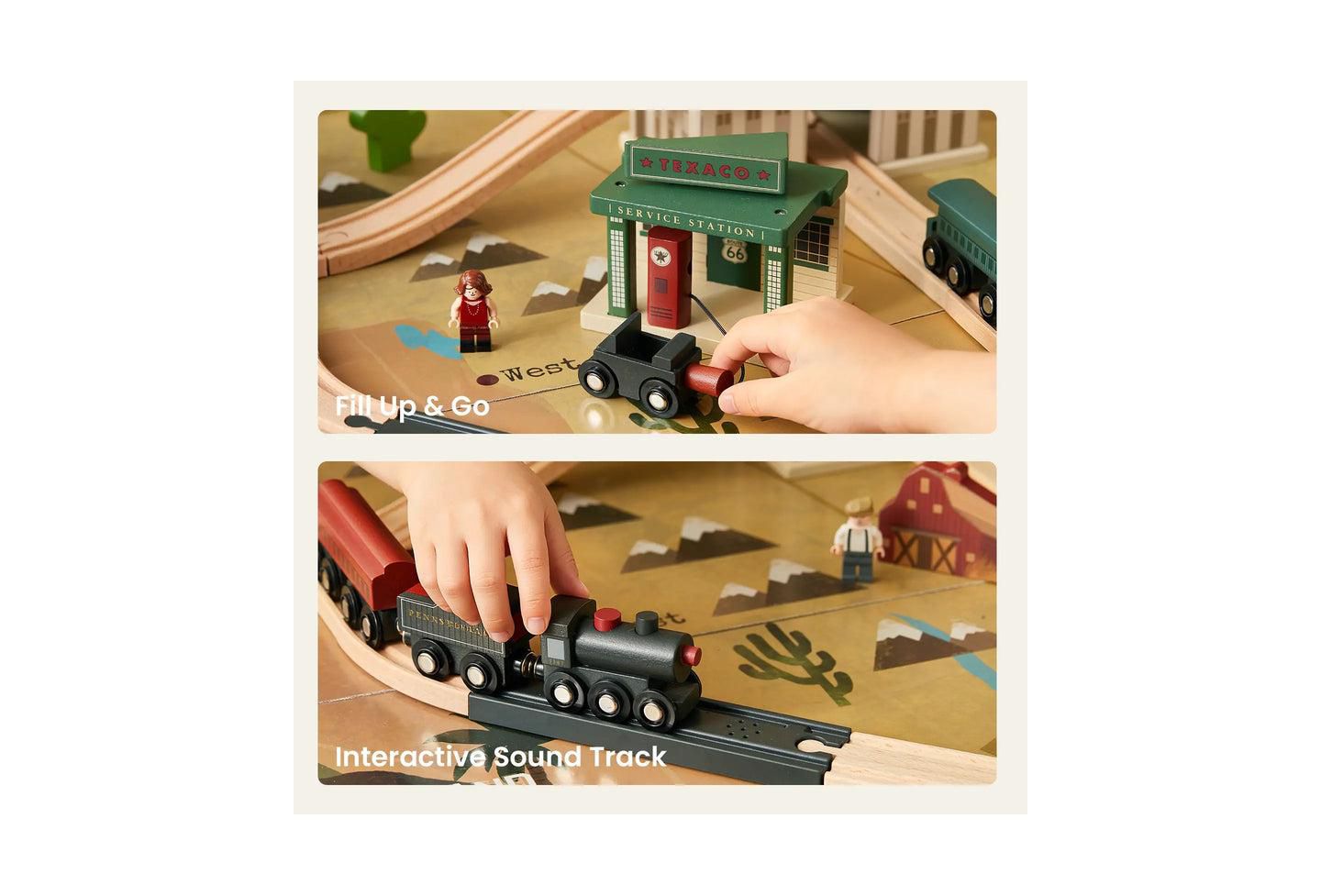 Детская игрушка Tiny Land 1920 Railway Adventure Train Table — фото 5