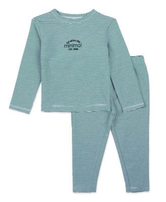 Kids Boys Mini-Stripe Cotton-Rich 2 Piece Lounge Set