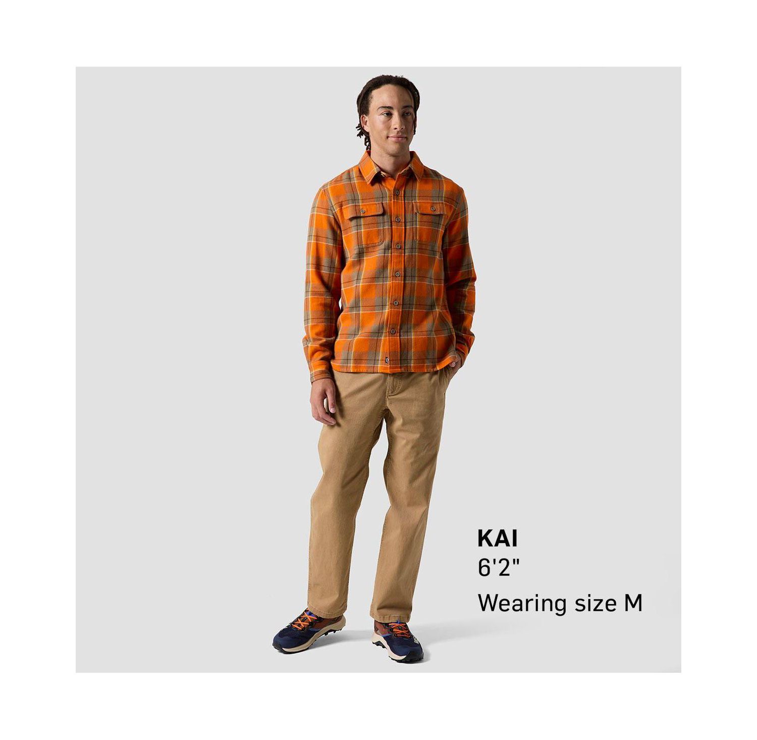 Men's Venture Midweight Flannel Shirt Button-Down Long-Sleeve Shirts