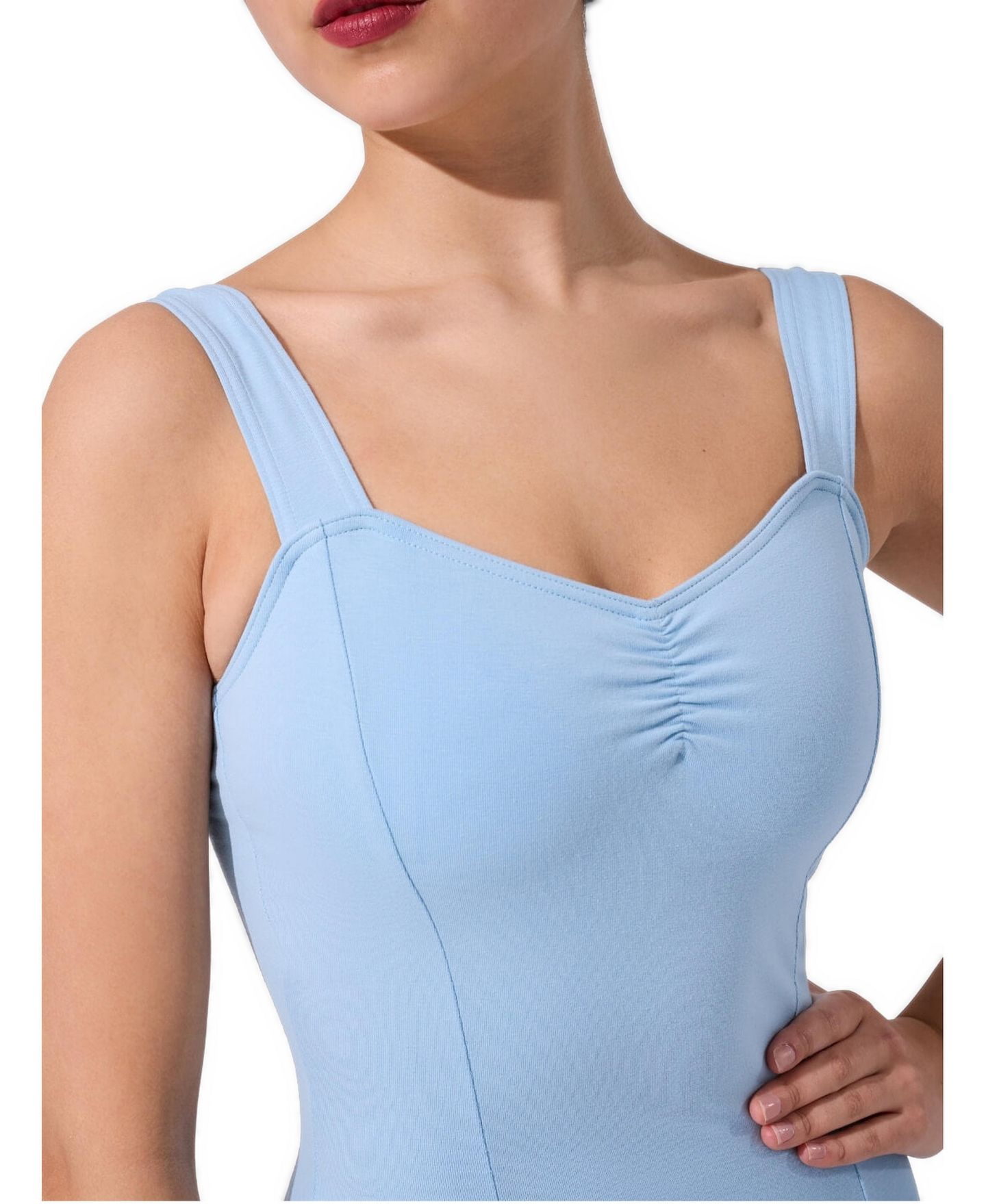 Женский топ Capezio Princess Tank Leotard, цвет: Синий — фото 3