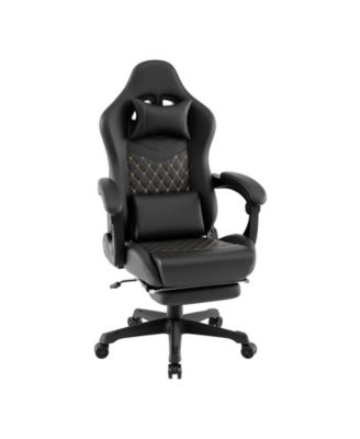 Ergonomic Video Game Computer Chair with Headrest and Lumbar Pillow