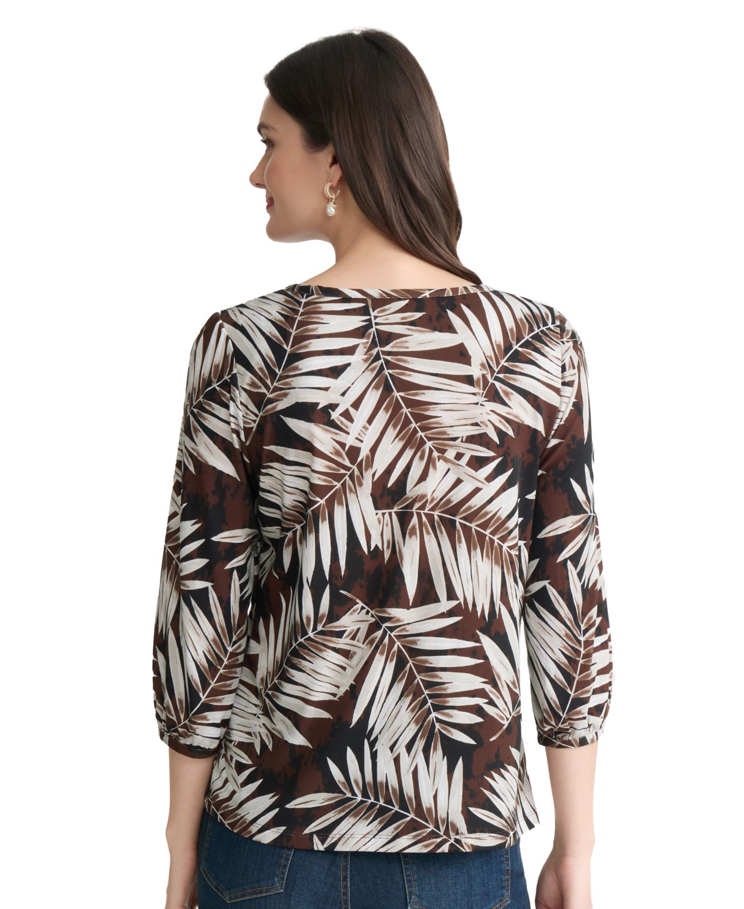 Women's Printed Crewneck Top