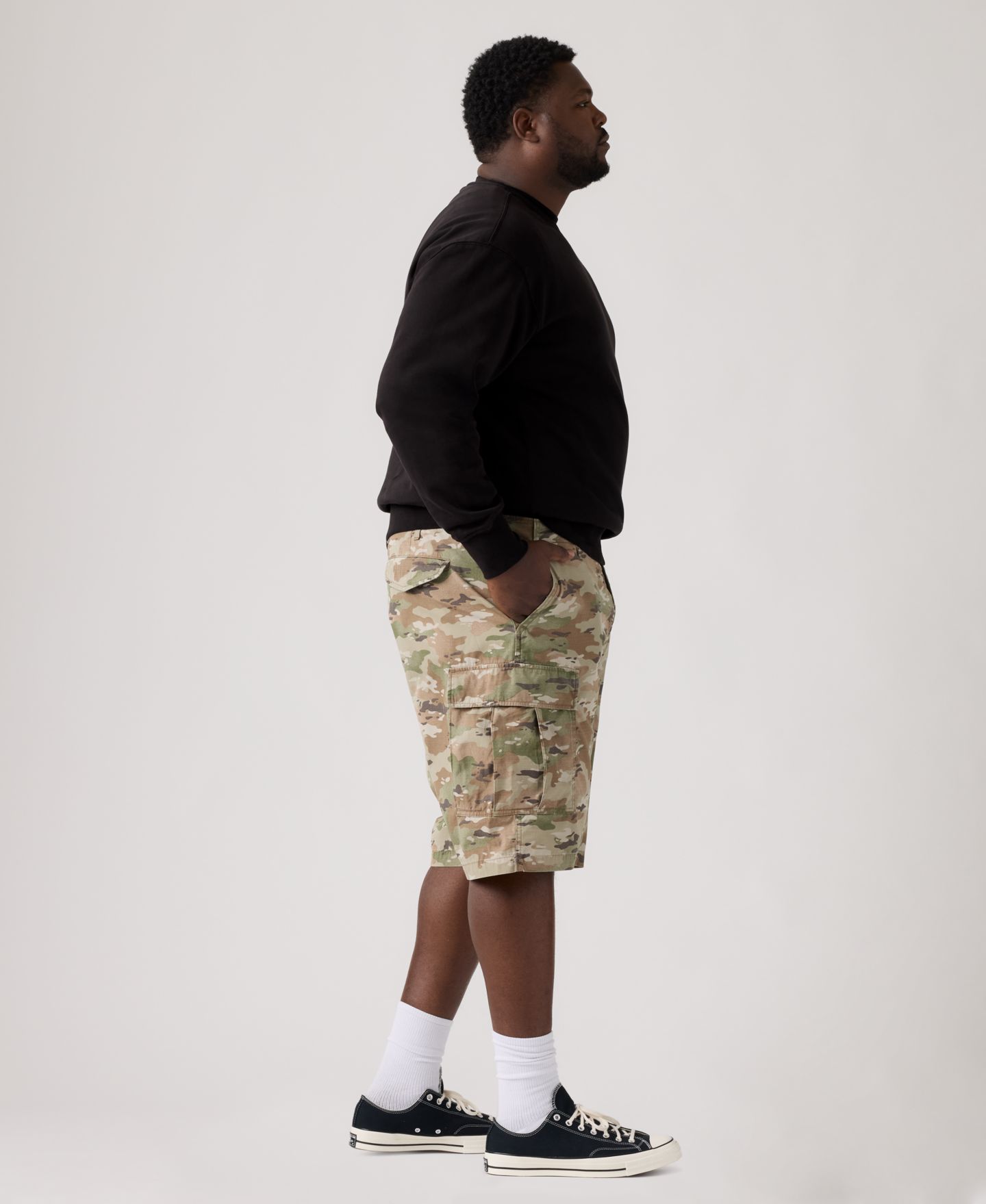Мужские шорты Levi's Big & Tall Carrier 9" Shorts, цвет: Камуфляжный — фото 4