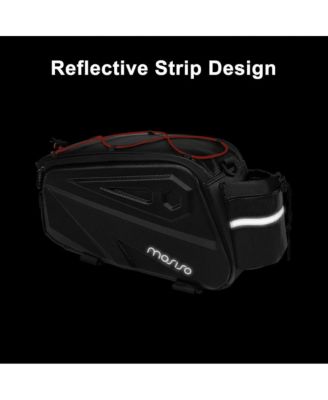 Bike Rear Rack Bag 14L Waterproof Trunk Bag with Shoulder Strap, EVA Cycling Storage Pouch for Commuting, Travel and Outdoor Use