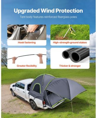 Truck Bed Tent for 8.0 to 8.2 FT Pickup with Awning Rainfly