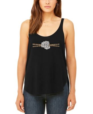 Women's Drum Sticks Premium Word Art Flowy Tank Top