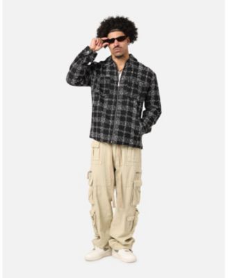 Men's Boucle Tweed Zip Jacket