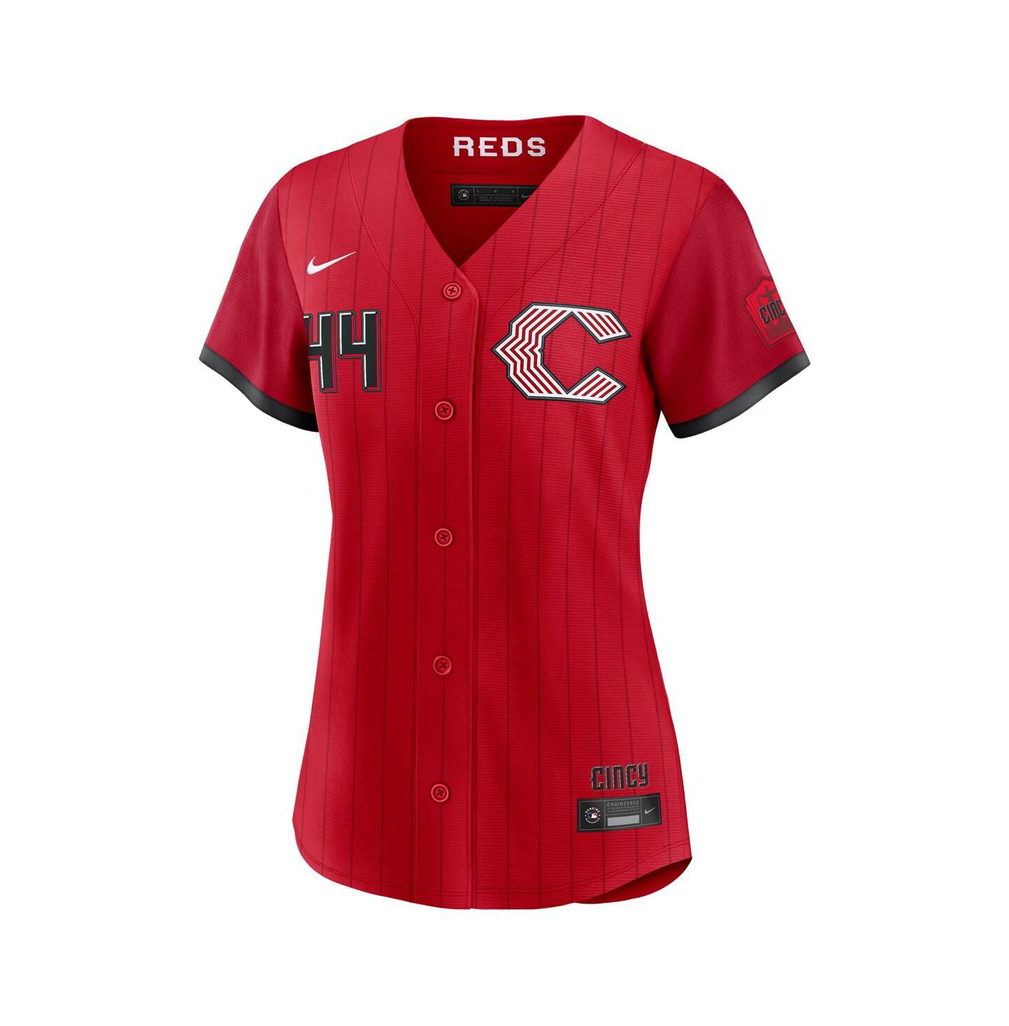 Женский топ Nike Elly De La Cruz Red Cincinnati Reds 2026 City Connect Stadium Jersey — фото 2