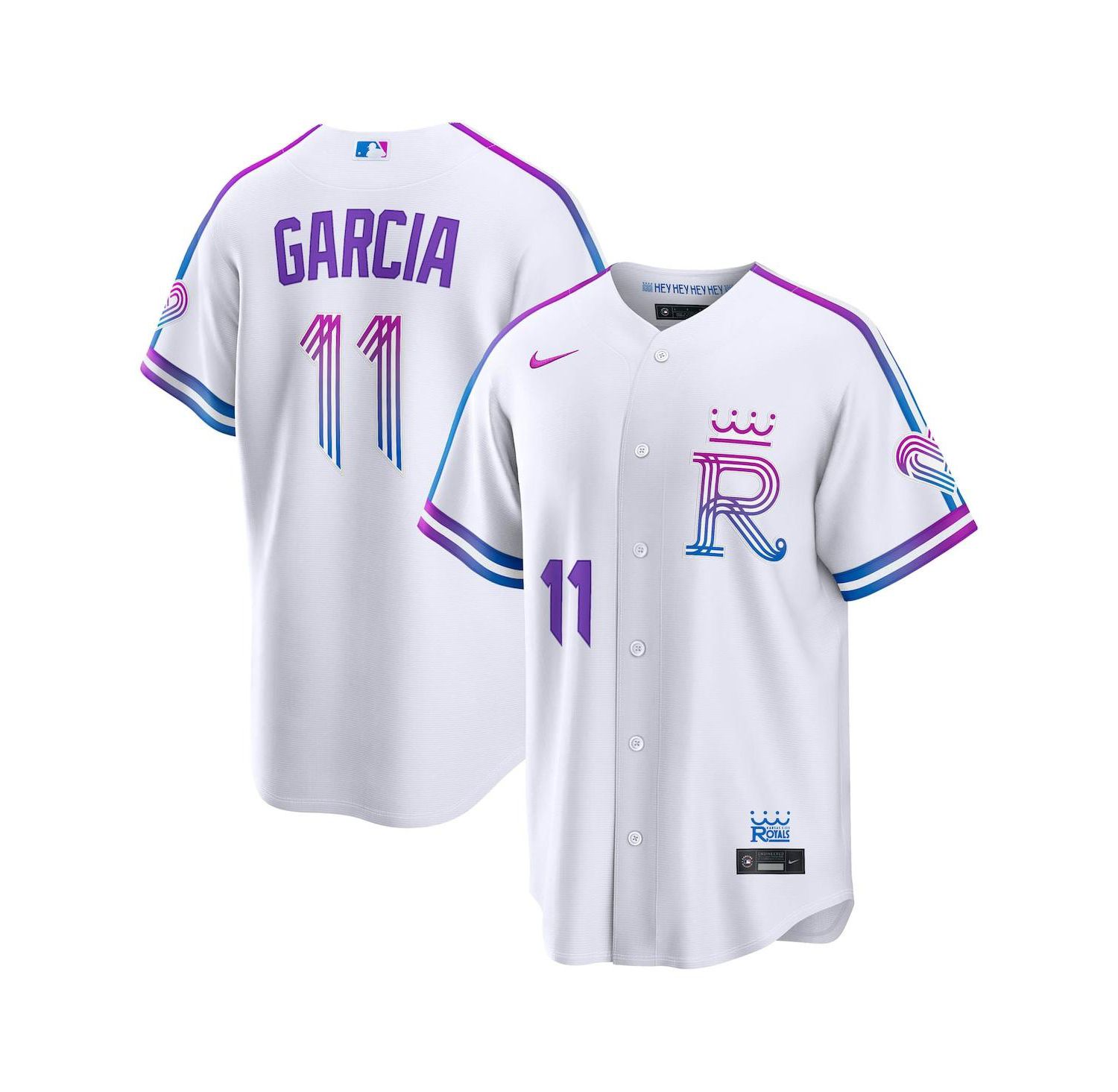 Men's Maikel Garcia White Kansas City Royals 2026 City Connect Stadium Jersey