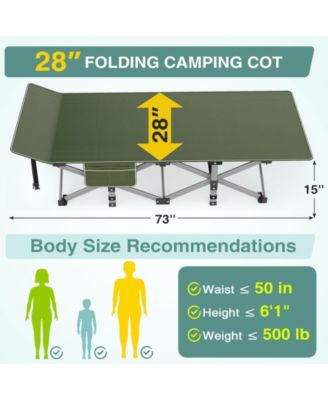Camping Cot Portable Foldable Bed Mattress Outdoor Camping Outdoor Recreation Gear