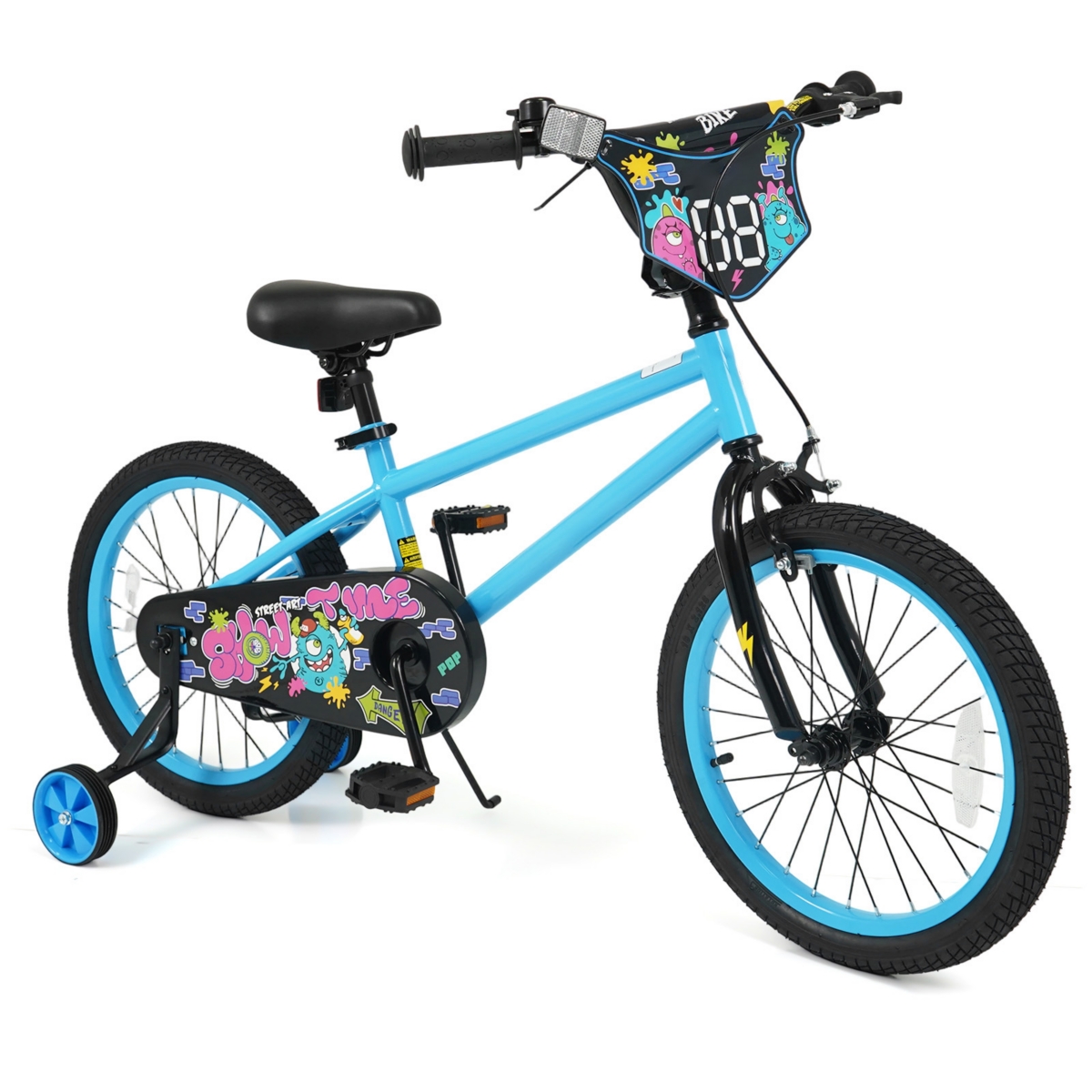 Slickblue Kids Ride On Bicycle with Training Wheels