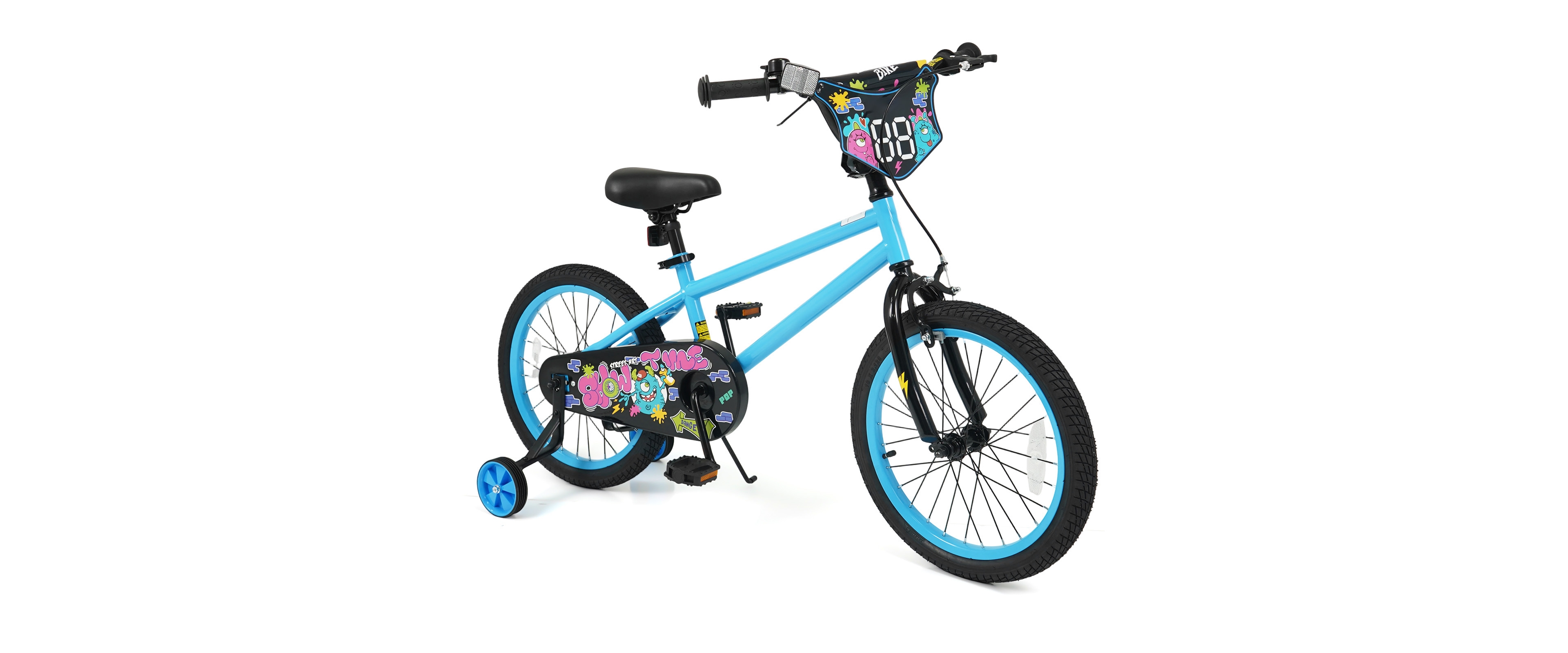 Slickblue Kids Ride On Bicycle with Training Wheels