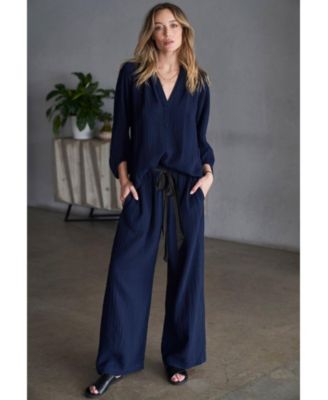 Women's Ocean+Main Gauze Palazzo Pant