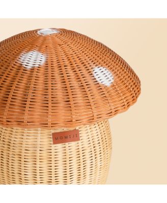 Mushroom Handcrafted Rattan Storage Basket - Wicker