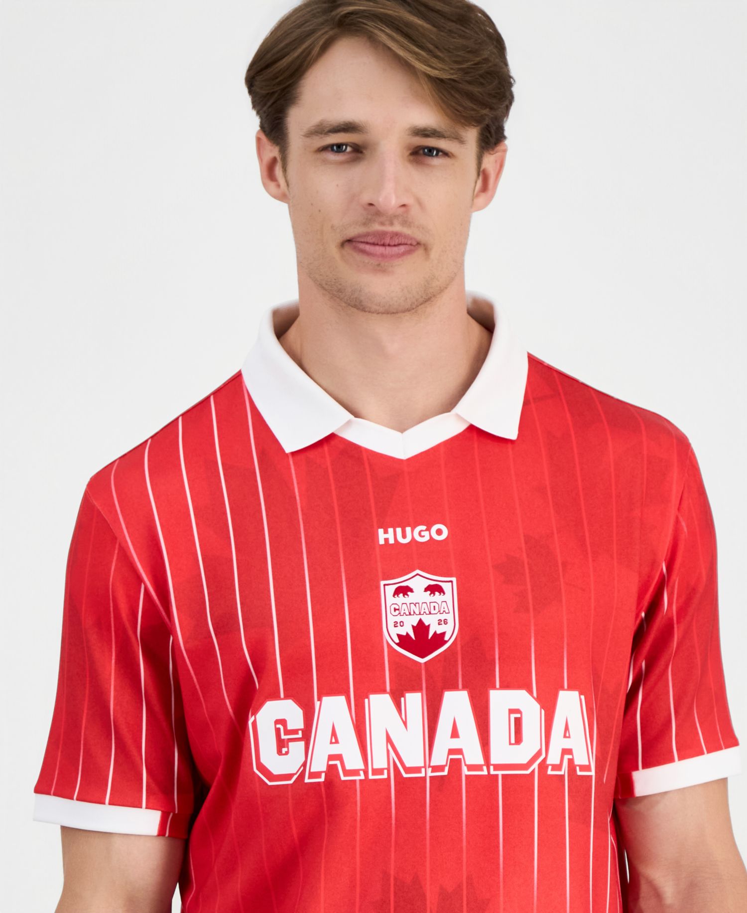 Men's Relaxed Fit Canada Football Polo Jersey