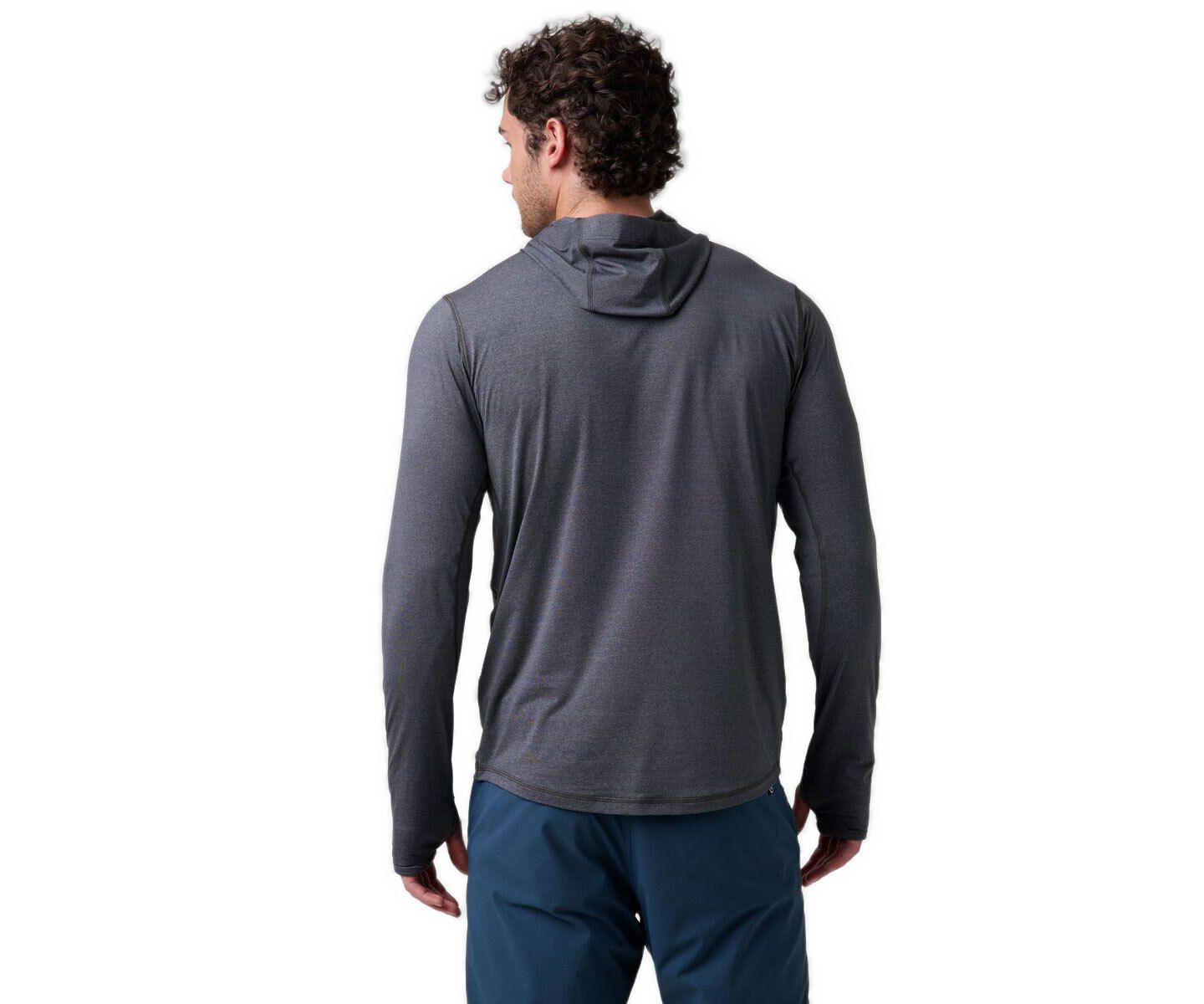 Мужское худи Backcountry Tahoe Pro LT Sun Performance Shirts Long Sleeve, цвет: Чёрный — фото 2