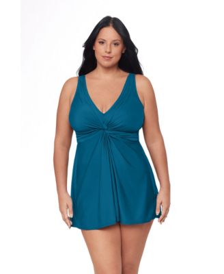 Women's Plus Must Haves Marais Tummy Control Swimdress