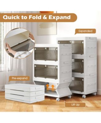 33 Gal 3-Pack Stackable Plastic Storage Bins with Lid, 21 x 13 x 35.5 in