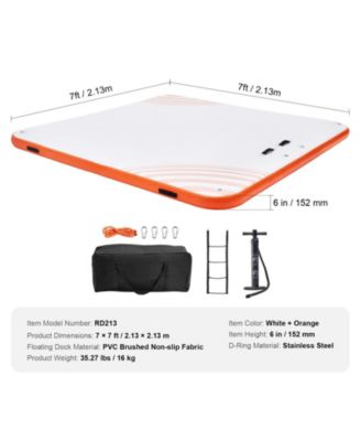 Inflatable Floating Dock with Ladder and Carry Bag