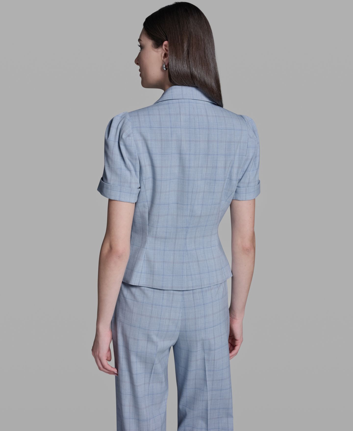 Женский пиджак BCBG Notch Collar Blazer, цвет: Светлый разноцветный — фото 4