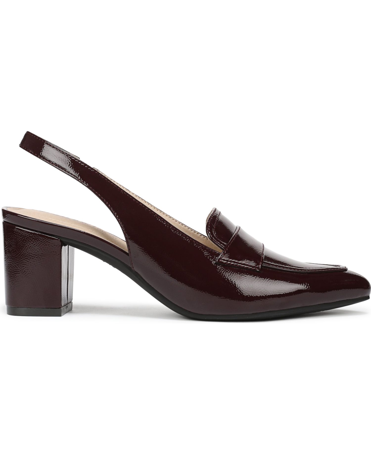 Women's Angel Pointed Toe Block Heel Slingback Pumps