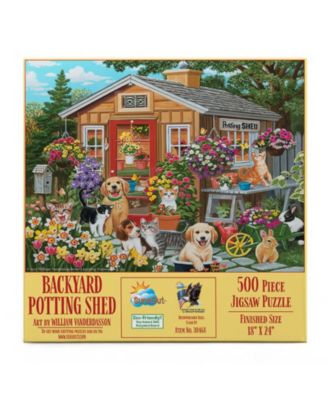 Backyard Potting Shed 500 piece Jigsaw Puzzle for Adults