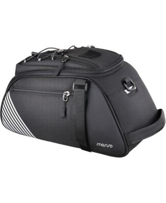 Bike Rack Bag 8L Waterproof Bicycle Rear Trunk Bag with Rain Cover Convertible Backpack Cycling Storage for Commuting Travel