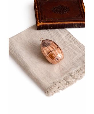 CMK Vintage Inspired Copper Handmade Egg Ornaments - Set of 4