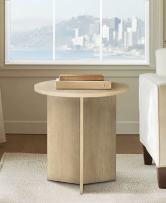 Sadie 22" Wood Round Accent Table